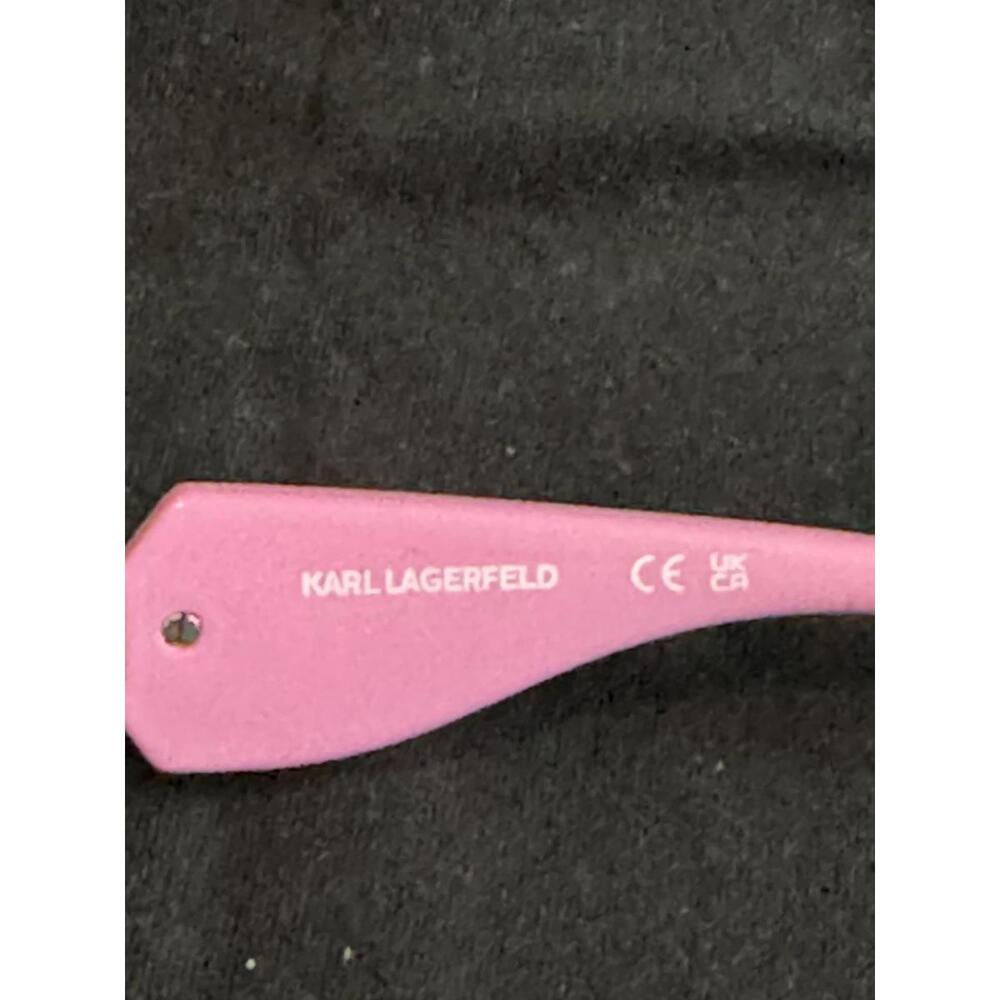 Karl Lagerfeld Pink Cat Eye Sunglasses with Logo Detail - Picture 5 of 5